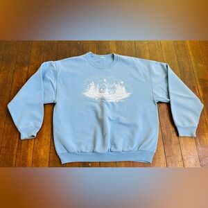 Vintage winter crewneck sweatshirt sweater